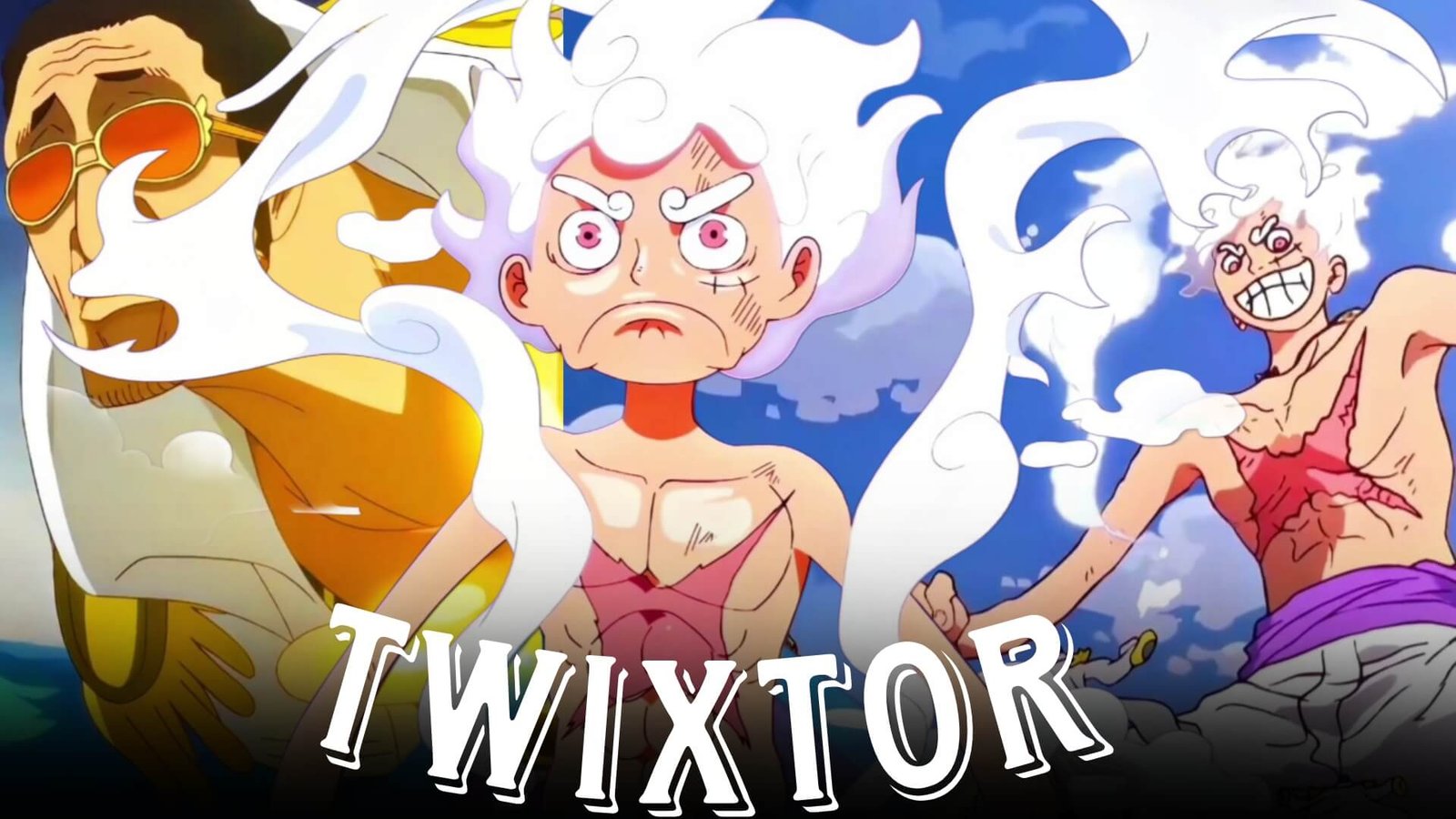 Gear 5 Luffy vs Kizaru Twixtor 4K