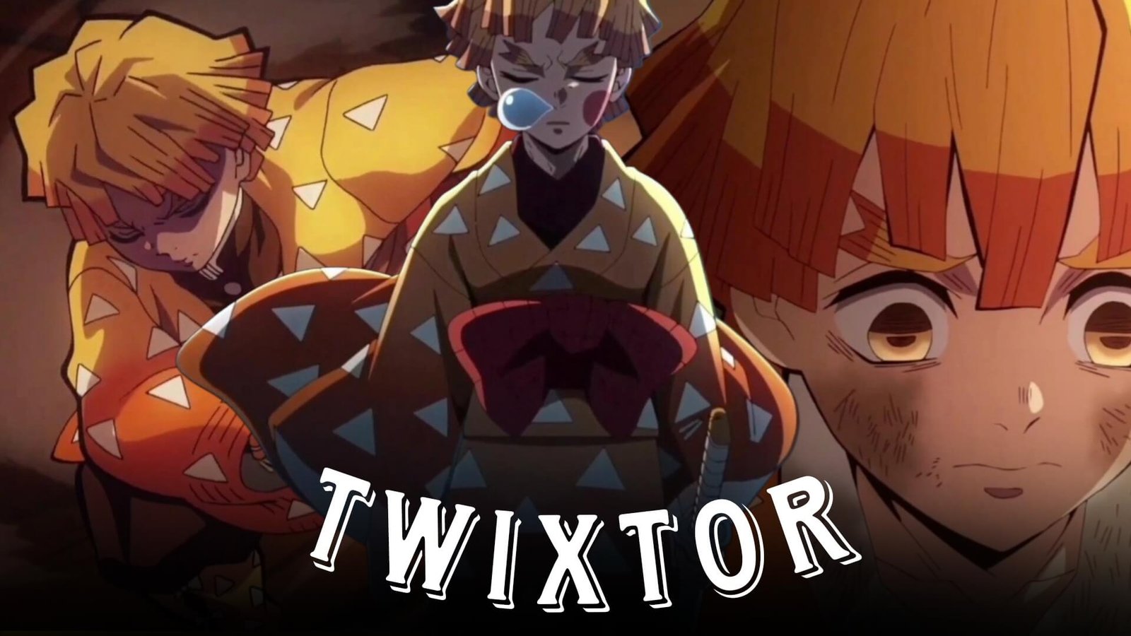 Zenitsu Twixtor 4K | Demon Slayer