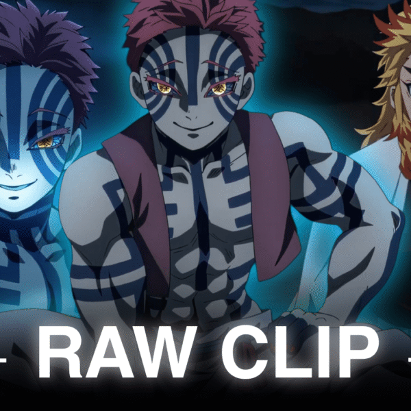 Akaza vs Rengoku Raw Clips 4K
