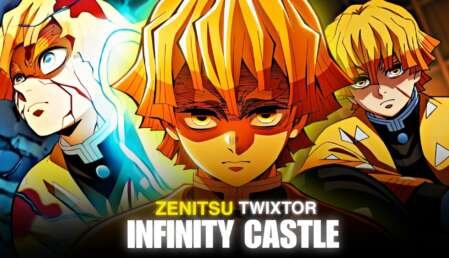 Zenitsu Infinity Castle Twixtor 4K