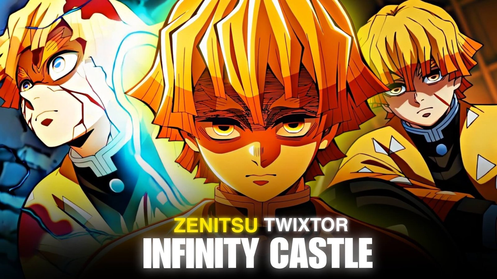 Zenitsu Infinity Castle Twixtor 4K